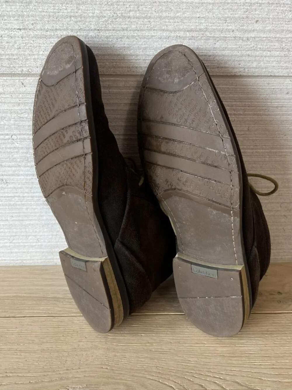 Calvin Klein Wilson Brown Suede Men's Loafers Size 10M F4115